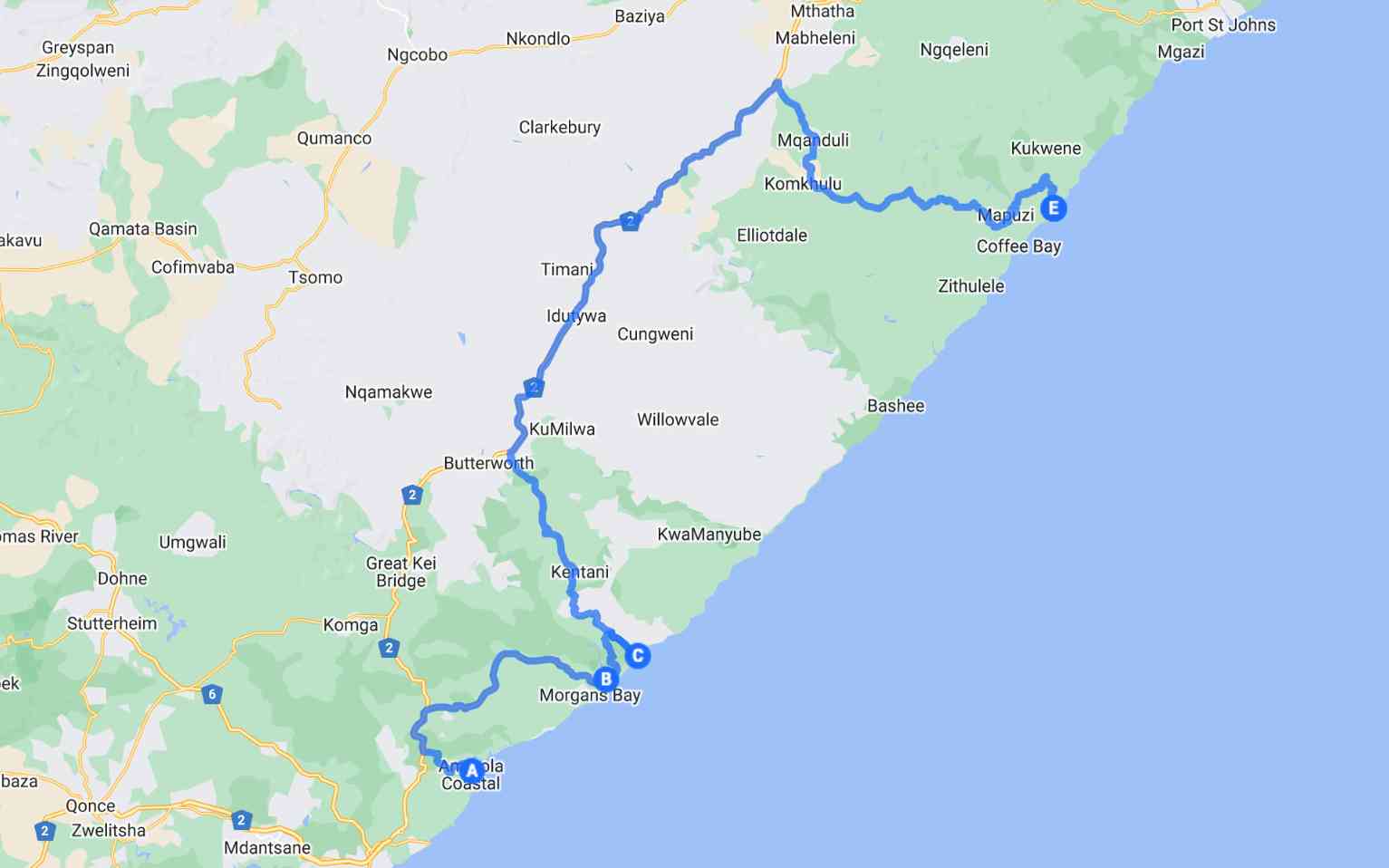 Day 9 route