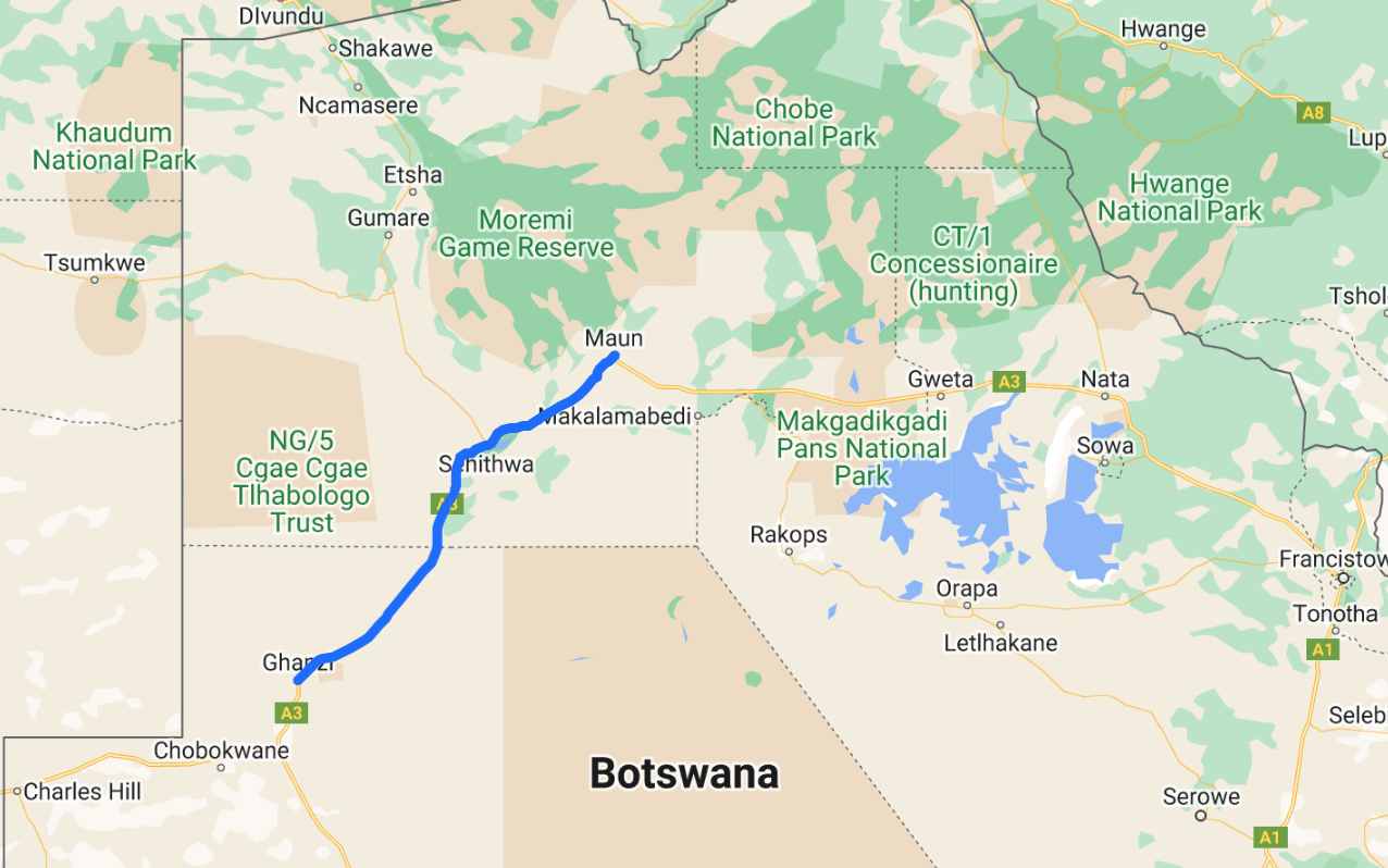 ghanzi maun