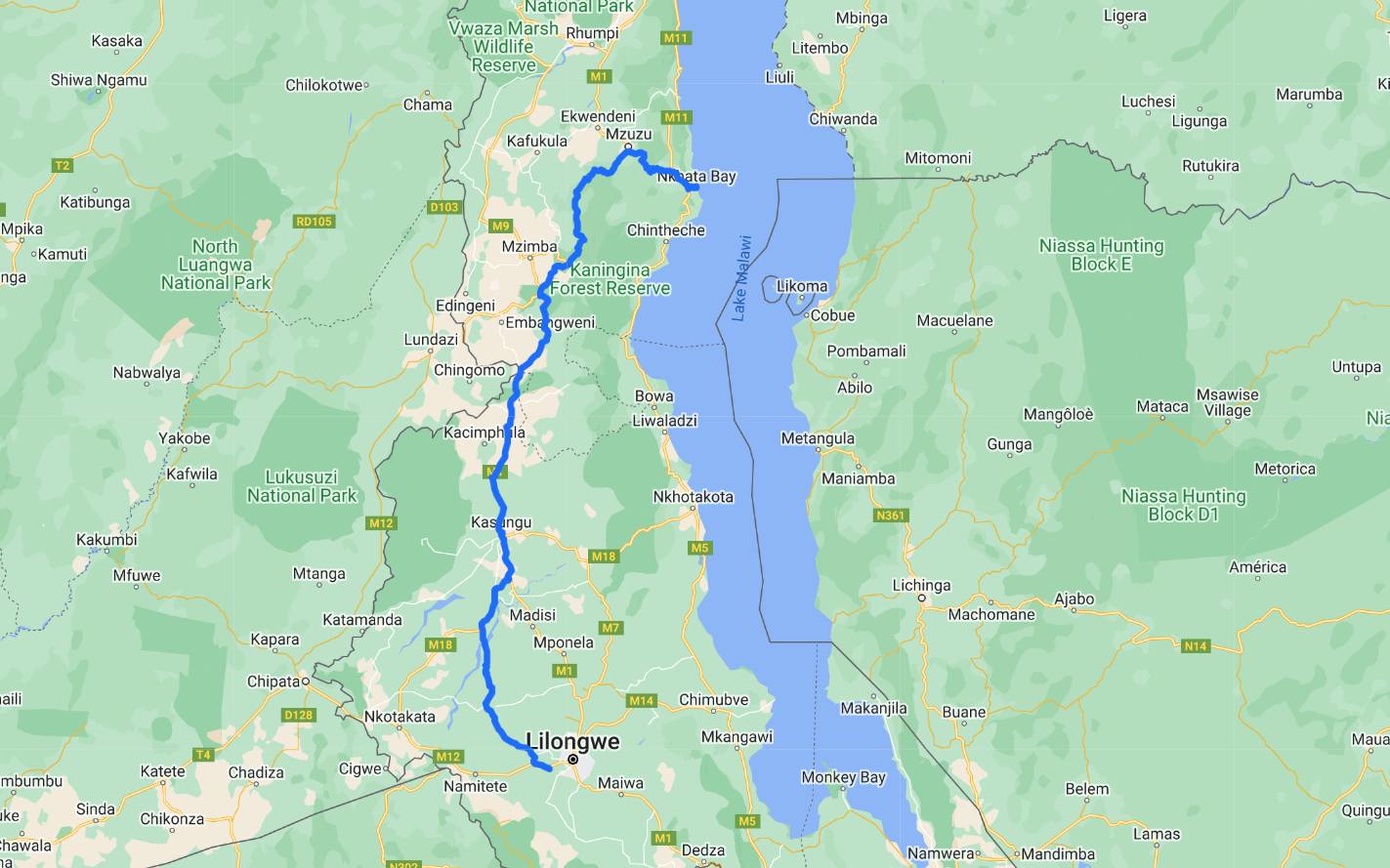 malawi to kigali route 1
