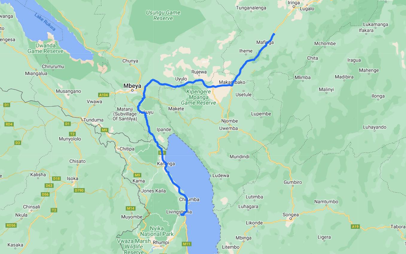 malawi to kigali route 3