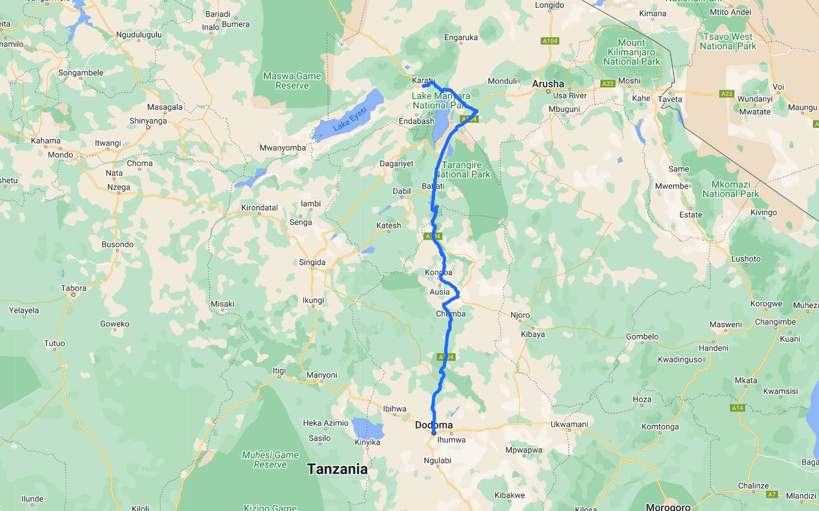 malawi to kigali route 5